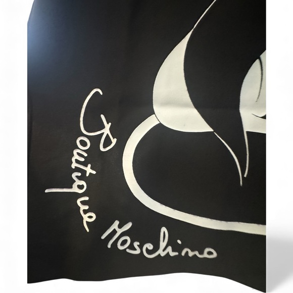 Boutique Moschino Black Graphic Dress – NWT – Size 38 - Picture 3 of 5